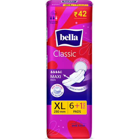 Bella Maxi Drai Wings Classic Sanitary Napkins