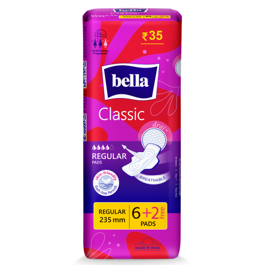Bella Classic Regular Drai Wings Sanitary Napkins